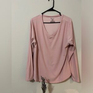 NO BOUNDARIES V-neck long sleeve, slightly used, Light Pink , Size 2x